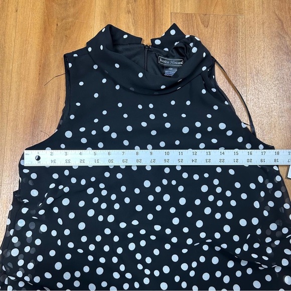 Jessica Howard Black and White Ruffled Tiered Mini Dress - Picture 7 of 15